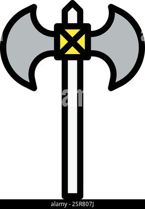 Axe Vector Icon Design Illustration Stock Vector