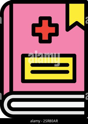 Book Vector Icon Design Illustration Stock Vector