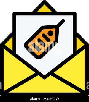 Tagged Vector Icon Design Illustration Stock Vector