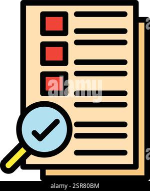 Auditing Vector Icon Design Illustration Stock Vector