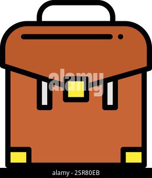 Business Bag Vector Icon Design Illustration Stock Vector