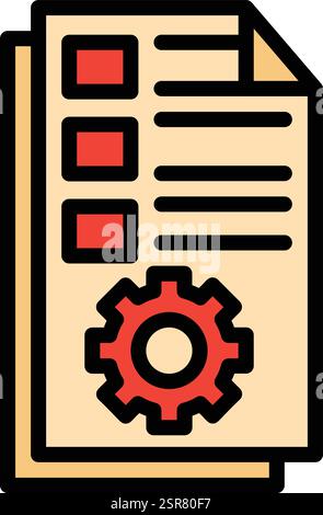Contract Management Vector Icon Design Illustration Stock Vector