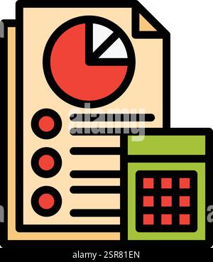 Accounting Vector Icon Design Illustration Stock Vector