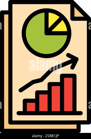 Finance Chart Vector Icon Design Illustration Stock Vector