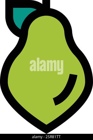 Papaya Vector Icon Design Illustration Stock Vector