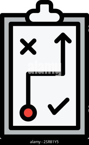 Planning Tag Vector Icon Design Illustration Stock Vector