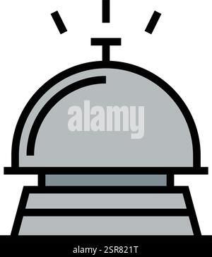 Hotel bell Vector Icon Design Illustration Stock Vector