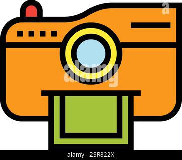 Instant photography Vector Icon Design Illustration Stock Vector
