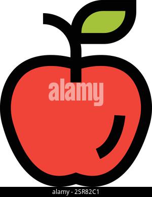 Apple Vector Icon Design Illustration Stock Vector