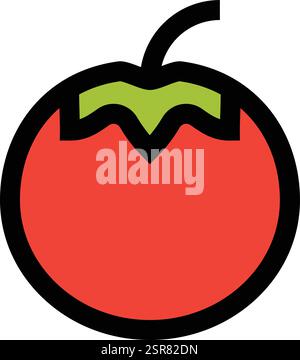 Tomato Vector Icon Design Illustration Stock Vector