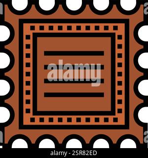 Stamp Vector Icon Design Illustration Stock Vector
