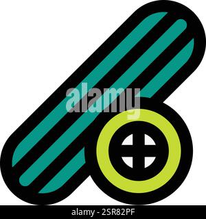 Cucumber Vector Icon Design Illustration Stock Vector