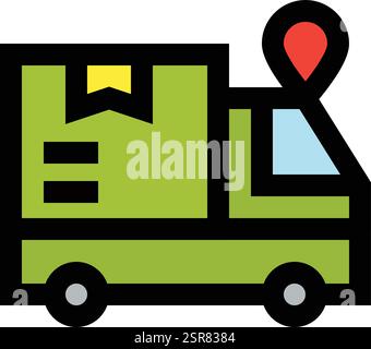 Route Location Tr Vector Icon Design Illustration Stock Vector