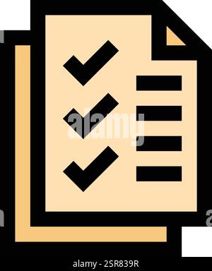 Todo List Vector Icon Design Illustration Stock Vector