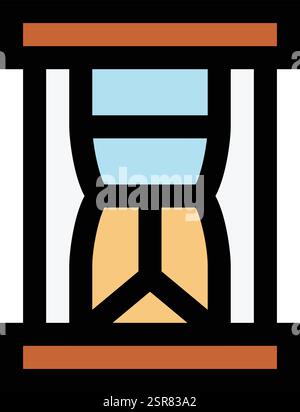 Hourglass Vector Icon Design Illustration Stock Vector