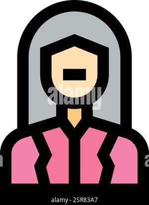 Female Vector Icon Design Illustration Stock Vector
