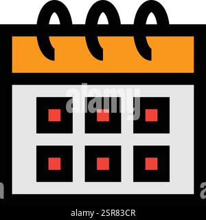 Calendar Schedule Vector Icon Design Illustration Stock Vector