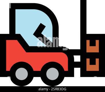 Fork Lifter Vector Icon Design Illustration Stock Vector
