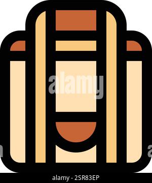 Delivery Bag Vector Icon Design Illustration Stock Vector