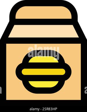 Take Away Vector Icon Design Illustration Stock Vector