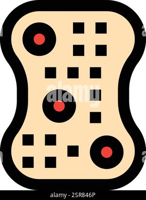 Sponge Vector Icon Design Illustration Stock Vector
