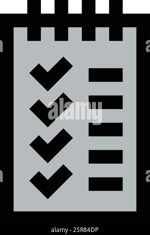 Todo List Vector Icon Design Illustration Stock Vector