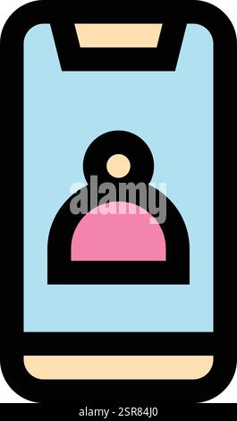Call maid Vector Icon Design Illustration Stock Vector