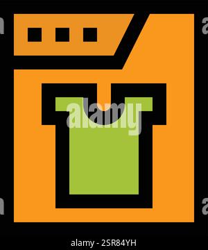 Cleaning service website Vector Icon Design Illustration Stock Vector