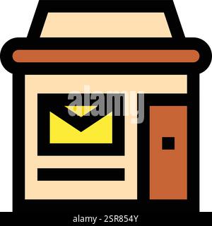 Cargo Post Office Vector Icon Design Illustration Stock Vector