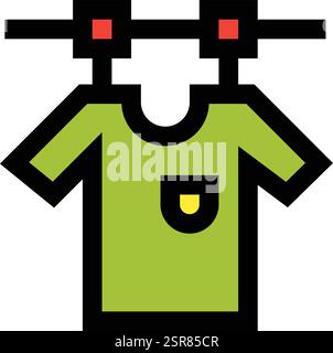 Drying Vector Icon Design Illustration Stock Vector