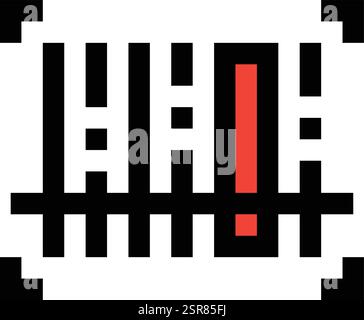 Barcode Scanning Vector Icon Design Illustration Stock Vector