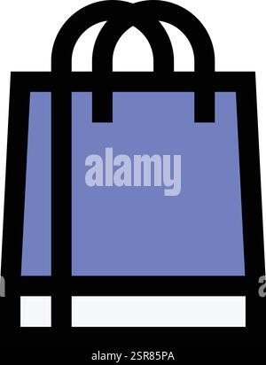 Shopping Bag Vector Icon Design Illustration Stock Vector