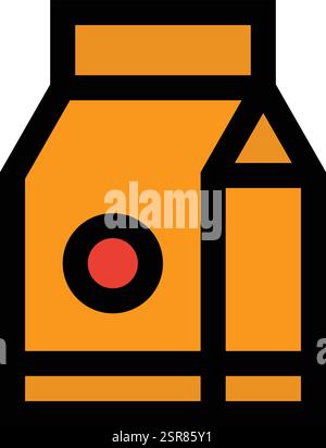 Milk Vector Icon Design Illustration Stock Vector