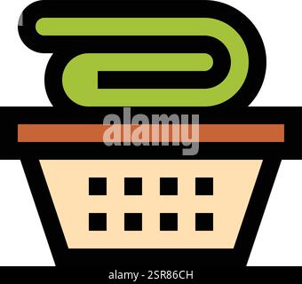 Washcloth Vector Icon Design Illustration Stock Vector