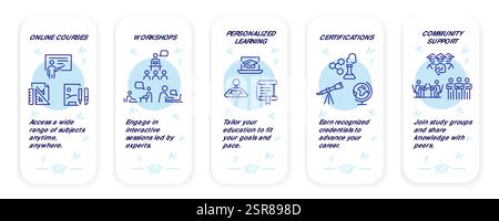Study icons Stock Vector