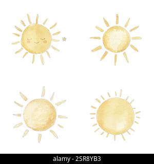 A handdrawn watercolor illustration of Watercolor illustration concept for kids that was image traced and vectorized. The illustration is perfect for Stock Vector