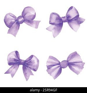 A handdrawn watercolor illustration of Hand-drawn watercolor candy wrapper set that was image traced and vectorized. The illustration is perfect for a Stock Vector