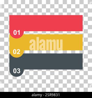 Three step infographic vertical diagram, business information design, chart vector illustration . Stock Vector