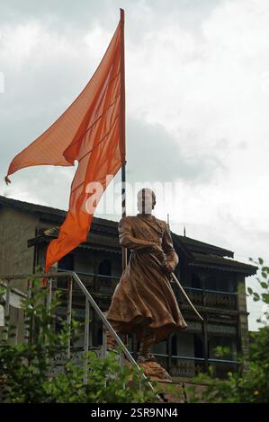 Statue of shivaji maharaj at panchavati circle, Maharashtra, India