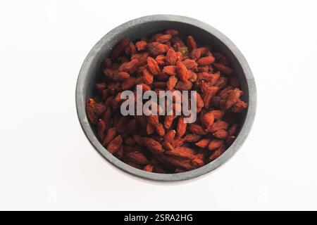 Goji berries isolated on white background Stock Photo