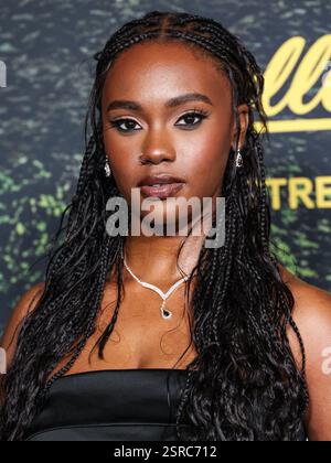 Nia Sondaya arrives at the premiere of the third season of
