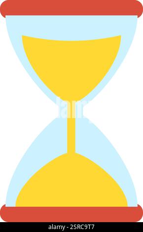 Hourglass featuring falling sand, symbolizing the passage of time in a ...