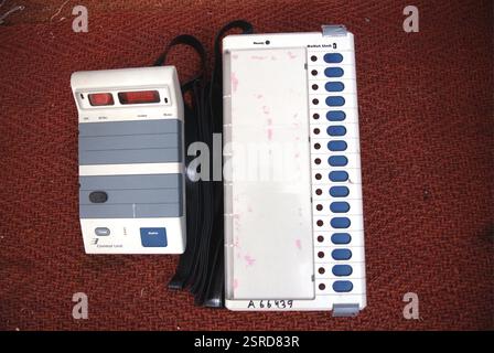 Ballot unit and control unit machine set of machines known as ...