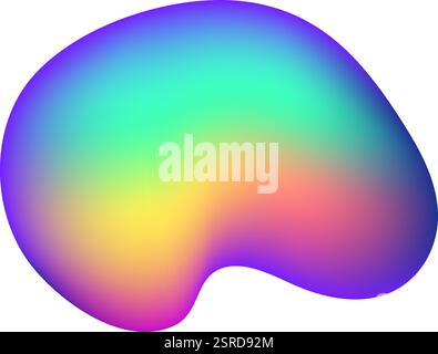 Smooth gradient creating a colorful abstract background with flowing transitions between shades, ideal for modern and vibrant digital designs Stock Vector
