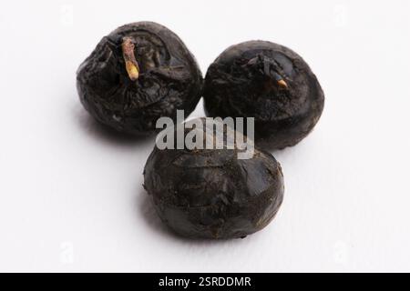 Chinese water chestnut on white Stock Photo