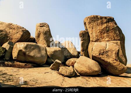 Different shapes rocks in Hampi, Karnataka, South India, India, Asia ...