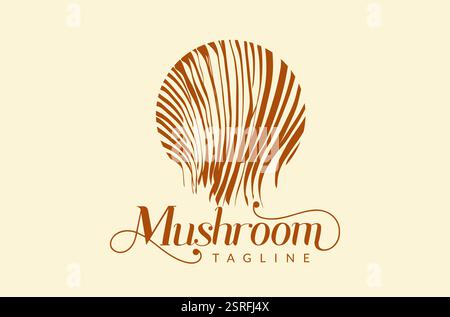 Premium Mushroom Logo Design, High End Mushroom Logo, Unique mushroom, Organic Farm Logo, Mushroom Company Logo symbol, icon, vector, idea, creative Stock Vector