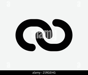 Link Attach Attachment Chain Linking Linkage Connected Connect Lock Icon Sign Symbol Illustration Vector Graphic SVG Stock Vector
