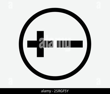 Positive Negative sign button Stock Vector Image & Art - Alamy