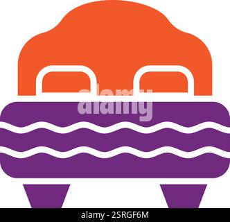 Bed Vector Icon Design Illustration Stock Vector